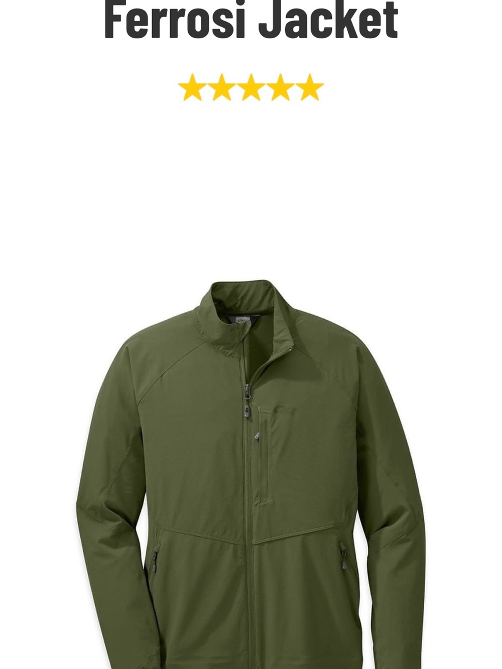 Outdoor Research Ferrosi Jacket - Olive Green